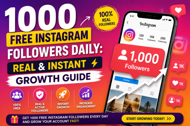 1000 Free Instagram Followers Daily