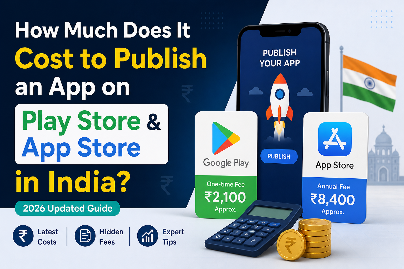 How Much Does It Cost to Publish an App on Play Store & App Store in India?