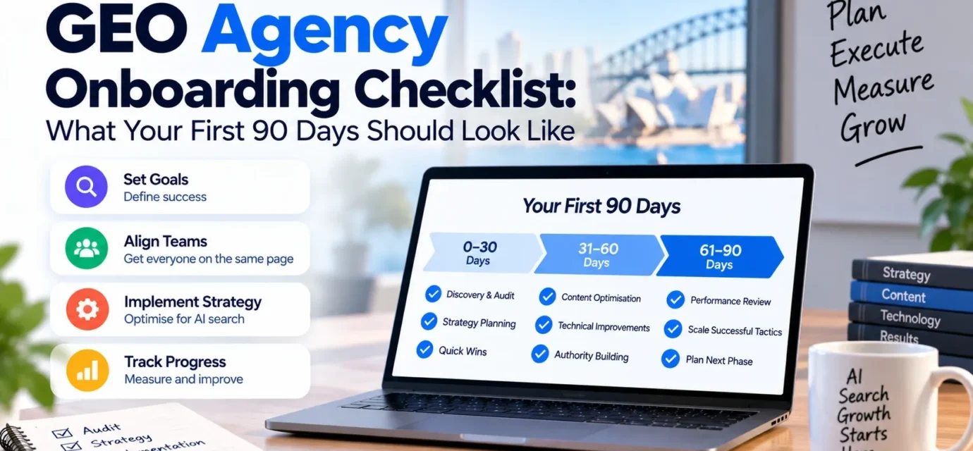 GEO agency onboarding checklist