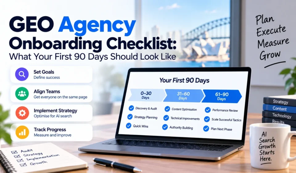 GEO agency onboarding checklist